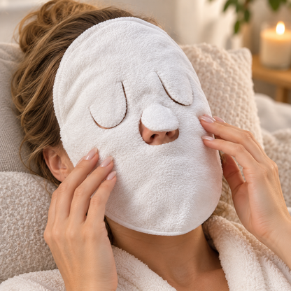 ♨️ Facial Steaming Towel | Soft Heat Wrap | At-Home Spa Comfort