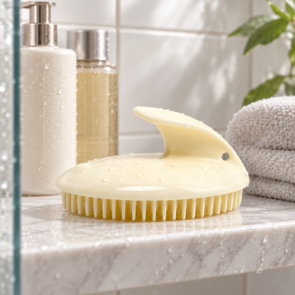 🌿 Scalp Massager Shampoo Brush | Soft Silicone Bristles | Relaxing Hair Wash Care