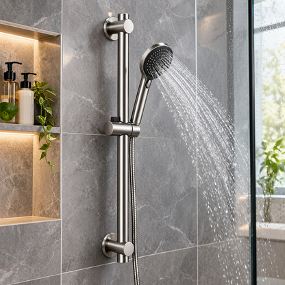 🚿 Adjustable Shower Slider Bar | Height Adjustable Shower Holder