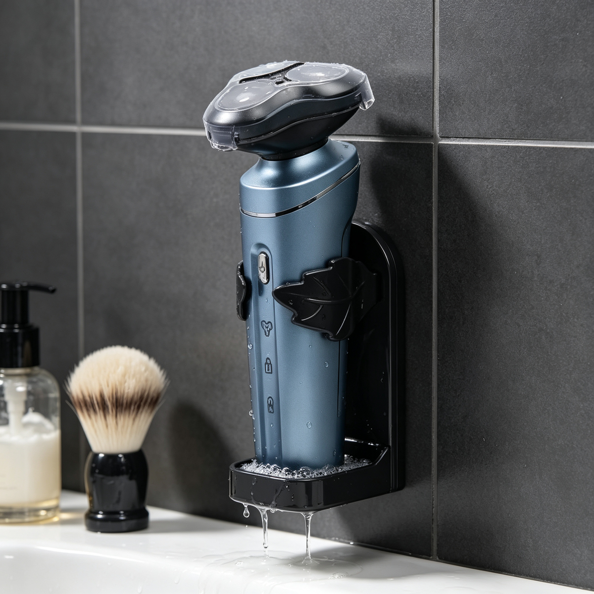 🪒 Wall Mounted Razor Holder | Bathroom Shaving Organizer | Space-Saving Shower Storage