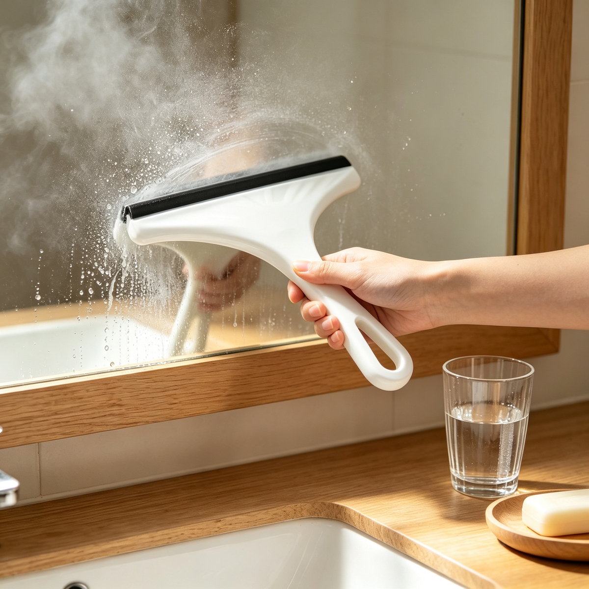 🚿 Bathroom Squeegee | Shower Glass Cleaner | Streak-Free Water Remover