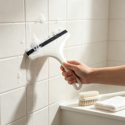 🚿 Bathroom Squeegee | Shower Glass Cleaner | Streak-Free Water Remover