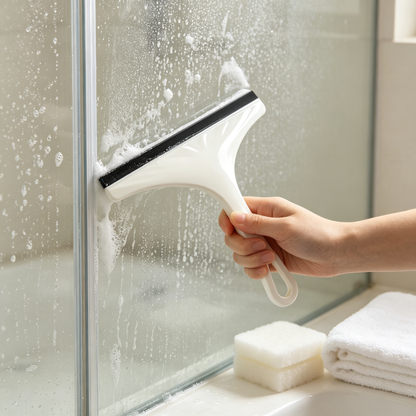 🚿 Bathroom Squeegee | Shower Glass Cleaner | Streak-Free Water Remover