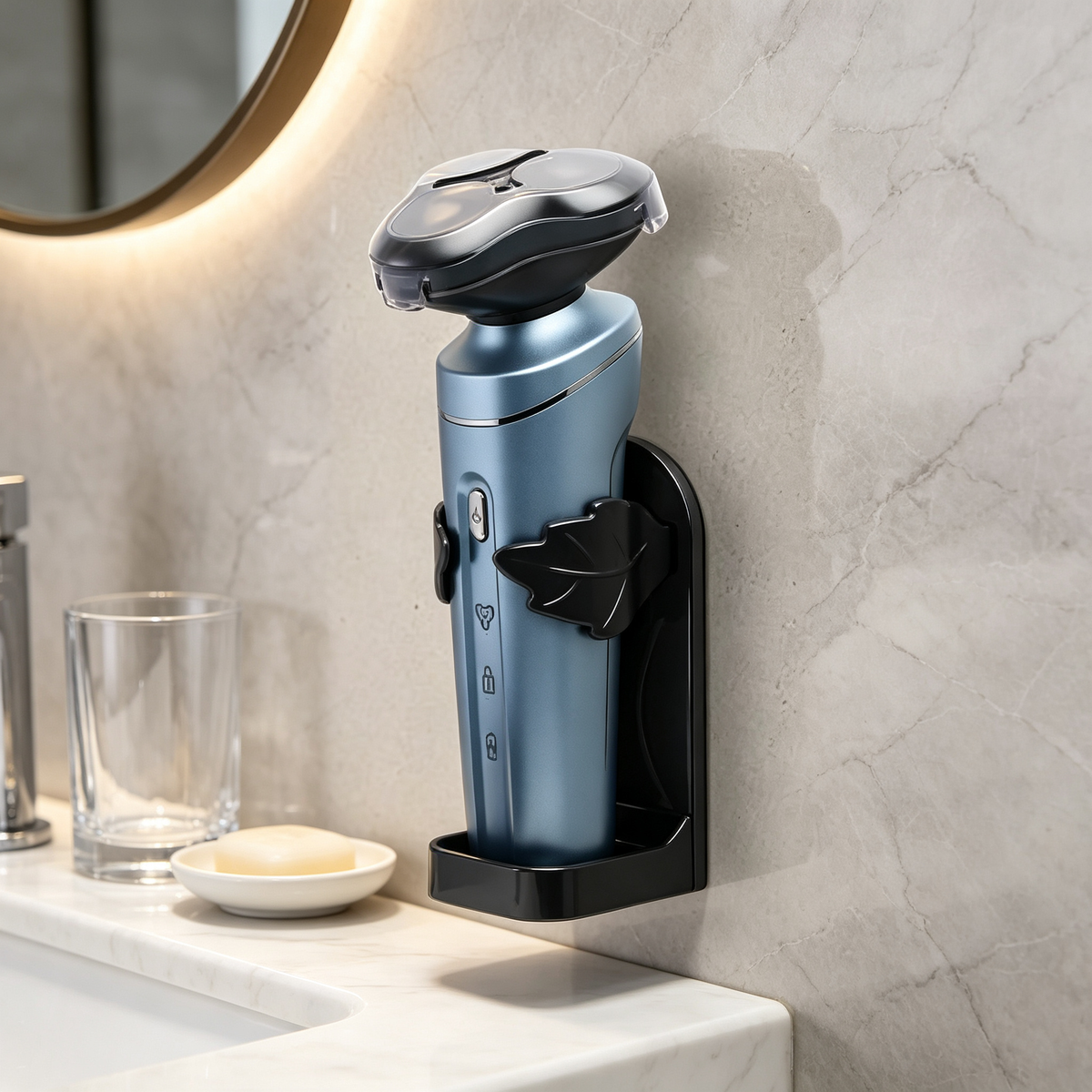 🪒 Wall Mounted Razor Holder | Bathroom Shaving Organizer | Space-Saving Shower Storage