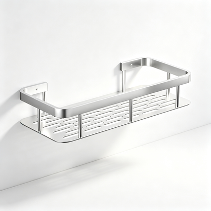🚿 No-Drill Double Layer Shower Shelf | Stainless Steel Bathroom Organizer | Space-Saving Storage Rack
