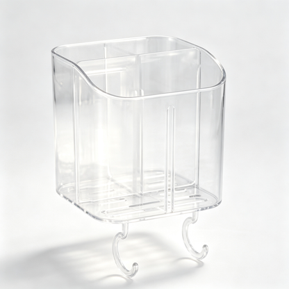 Toothbrush & Toothpaste Organizer | Clear Bathroom Storage