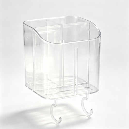 Toothbrush & Toothpaste Organizer | Clear Bathroom Storage