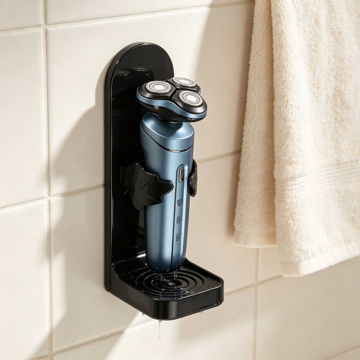 🪒 Wall Mounted Razor Holder | Bathroom Shaving Organizer | Space-Saving Shower Storage