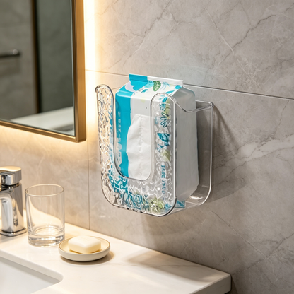 🧻 Facial Towel Organizer | Clear Easy Access Storage | Countertop Holder