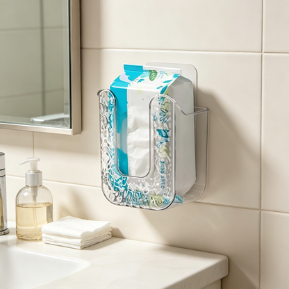 🧻 Facial Towel Organizer | Clear Easy Access Storage | Countertop Holder