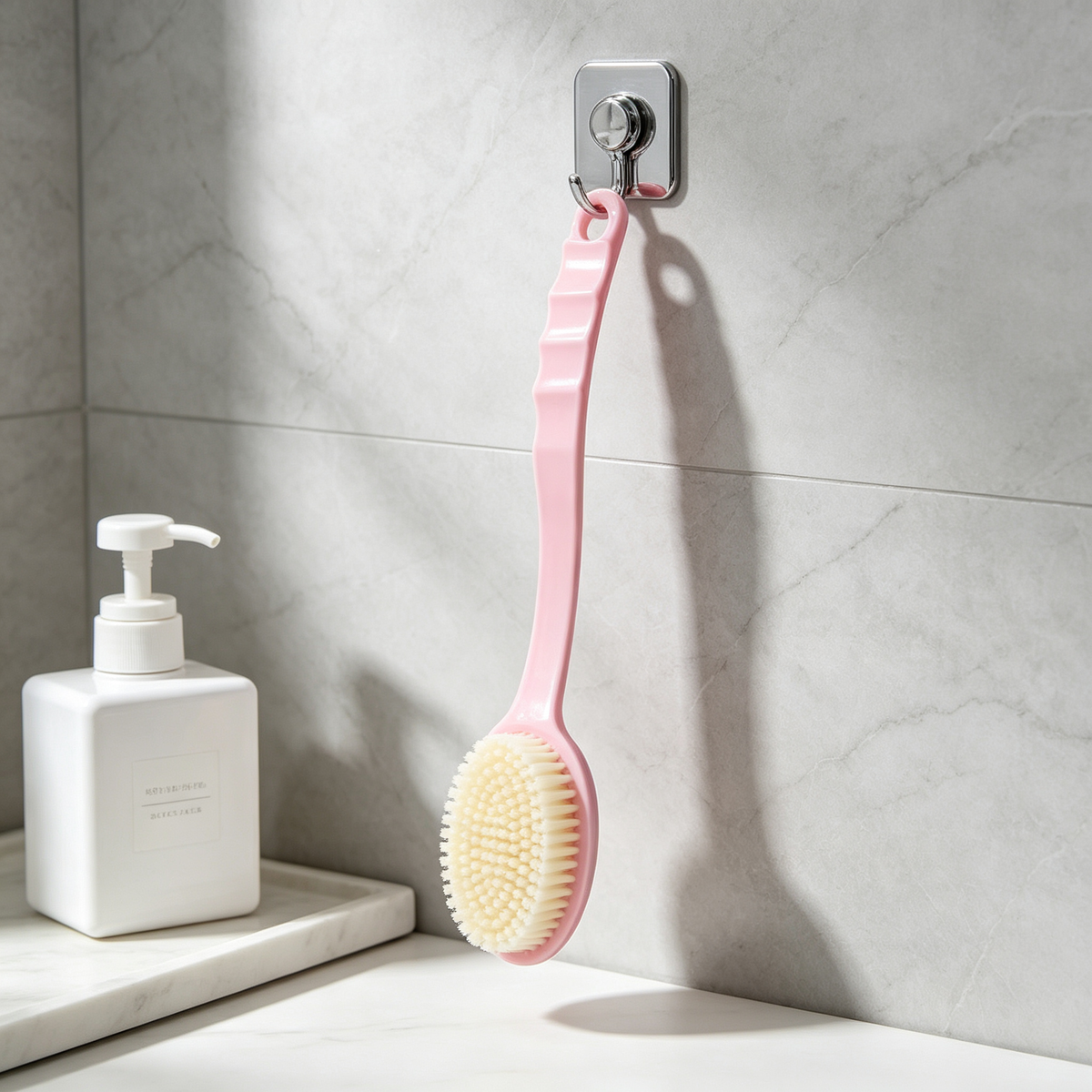 🧼 Long Handle Back Brush | Deep Body Cleansing | Easy Reach Design