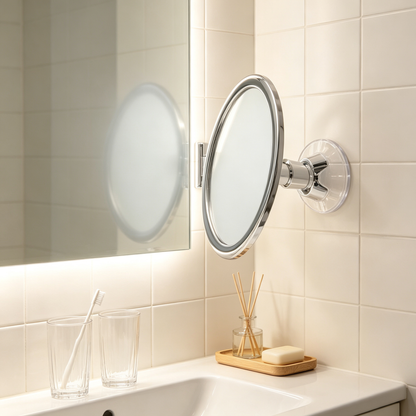 Anti Fog Shower Mirror | Clear Bathroom View | Easy Wall Mount