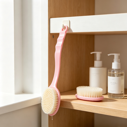 🧼 Long Handle Back Brush | Deep Body Cleansing | Easy Reach Design