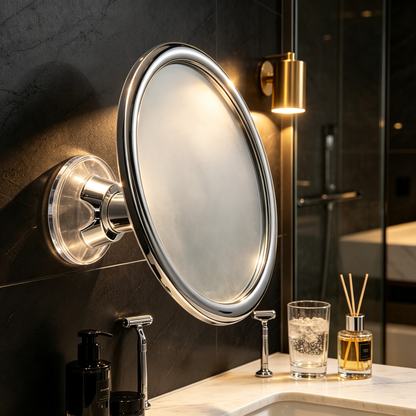Anti Fog Shower Mirror | Clear Bathroom View | Easy Wall Mount