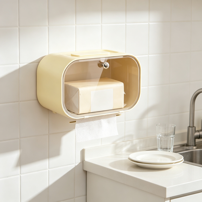 🧻 Wall Mounted Tissue Box | Easy Access Storage | Space Saving Design