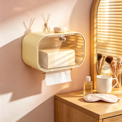🧻 Wall Mounted Tissue Box | Easy Access Storage | Space Saving Design