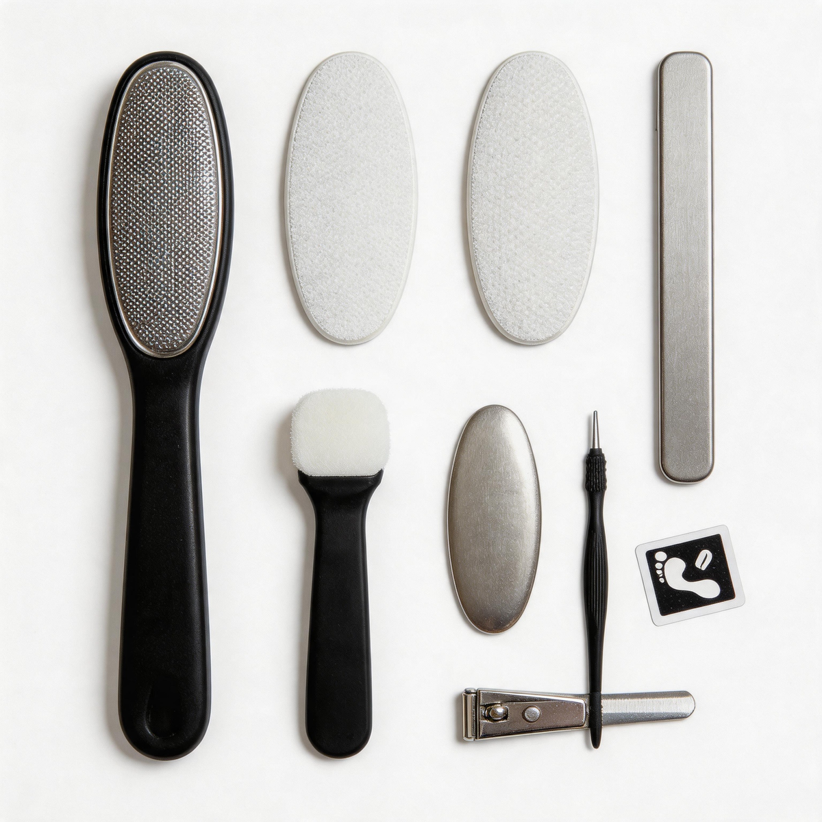 🦶 Foot Care Kit | Stainless Steel | Home Pedicure | Smooth Heel Finish