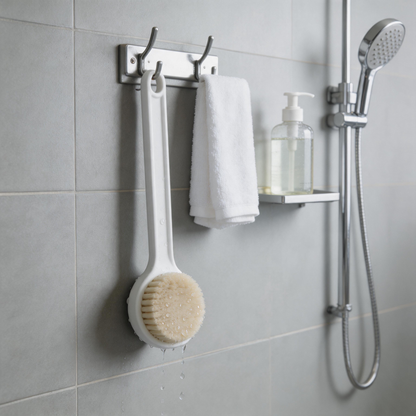 🛁 Shower Essential | Soft Bristles | Daily Bathing | Easy-Reach Back Brush