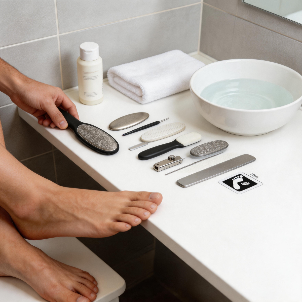 🦶 Foot Care Kit | Stainless Steel | Home Pedicure | Smooth Heel Finish